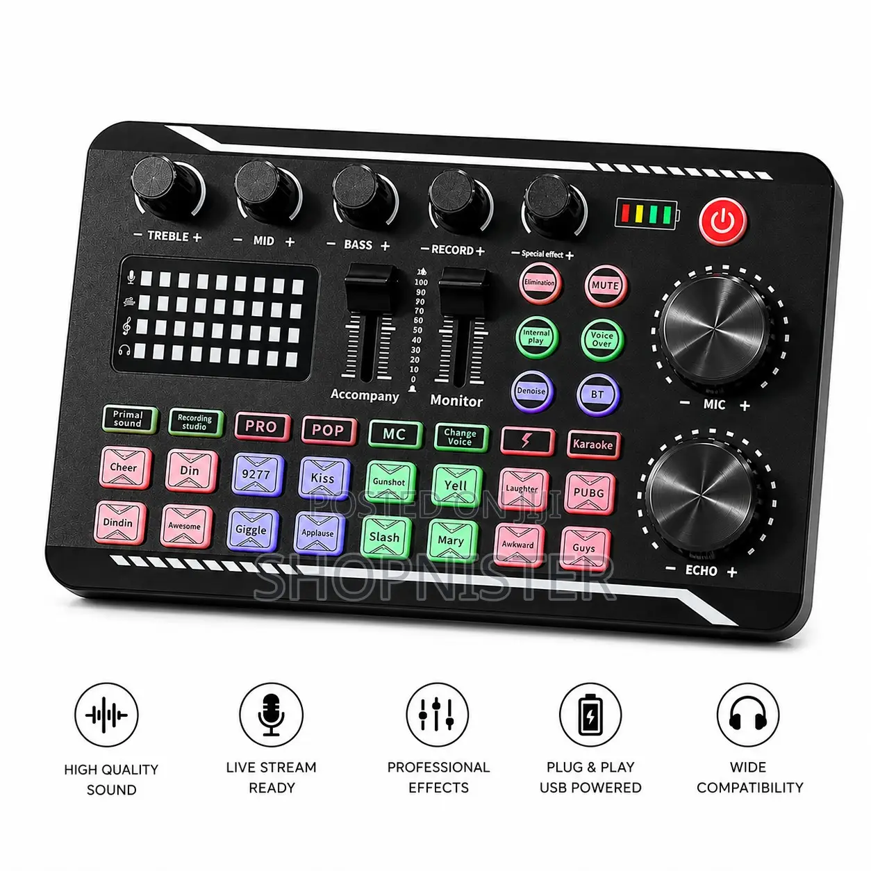 Tiktok Live Youtube Creator Microphone Recording Kit