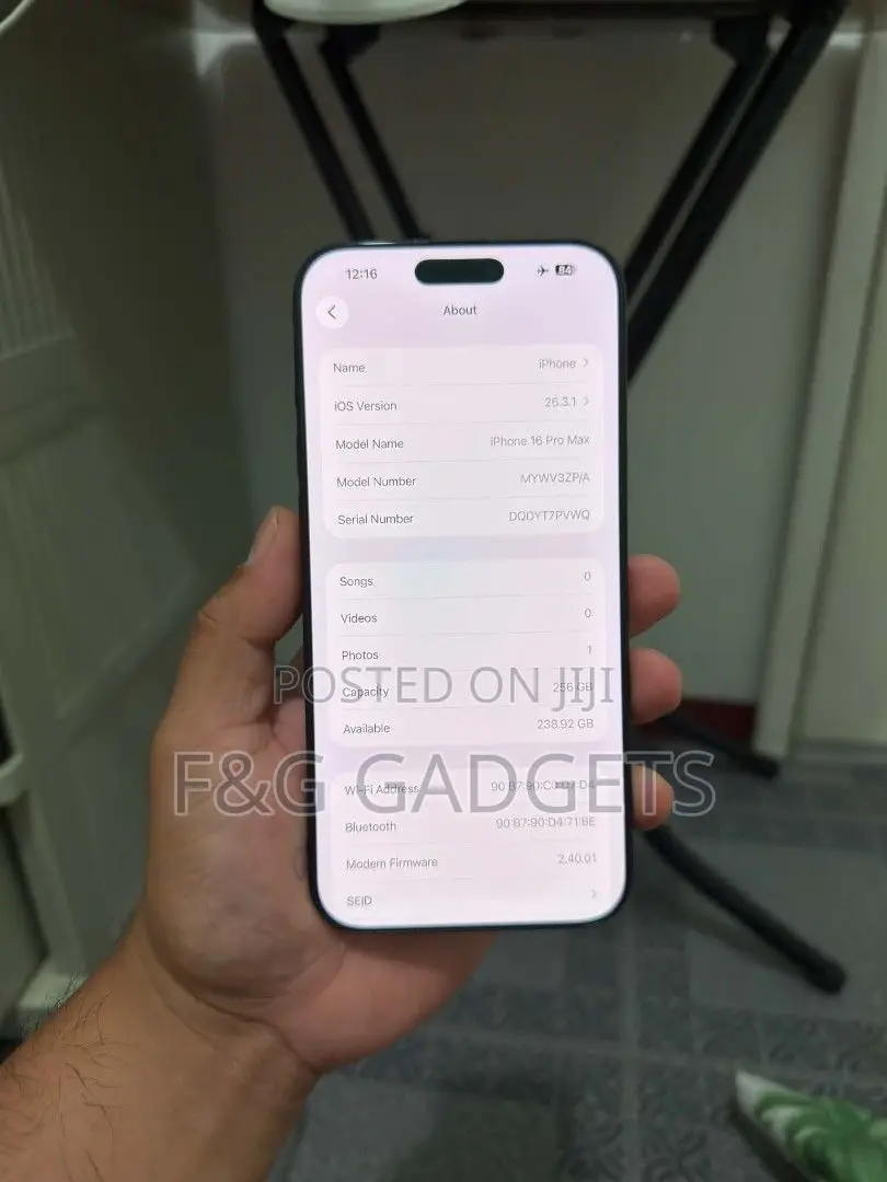 Apple iPhone 16 Pro Max 256 GB Black