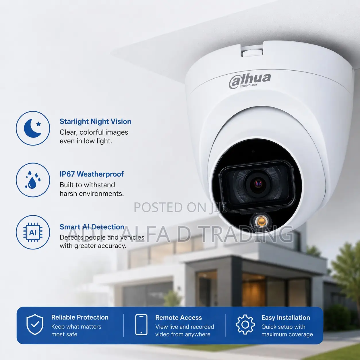 Dahua Full Color 2mp Analog Camera-hdw1209tqp-led