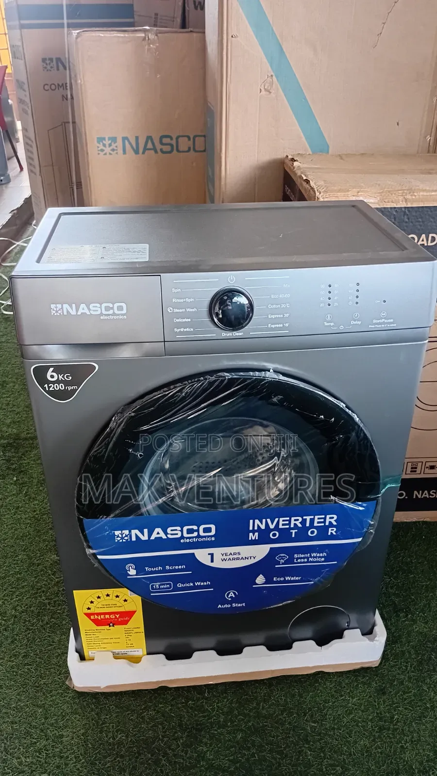 Nasco 6kg Front Load Washer – Smart Laundry Solution 6kg