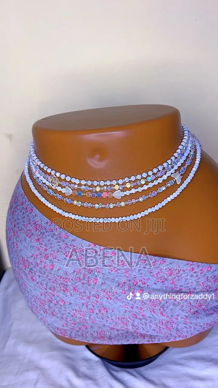 White Waist Beads