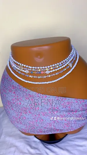 White Waist Beads