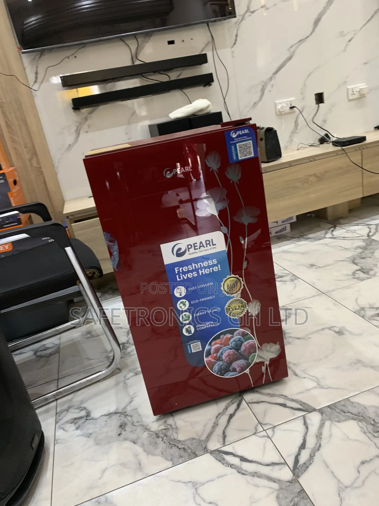 Trust Authentic Pearl 80liters Table Top Fridge Red Pf-109