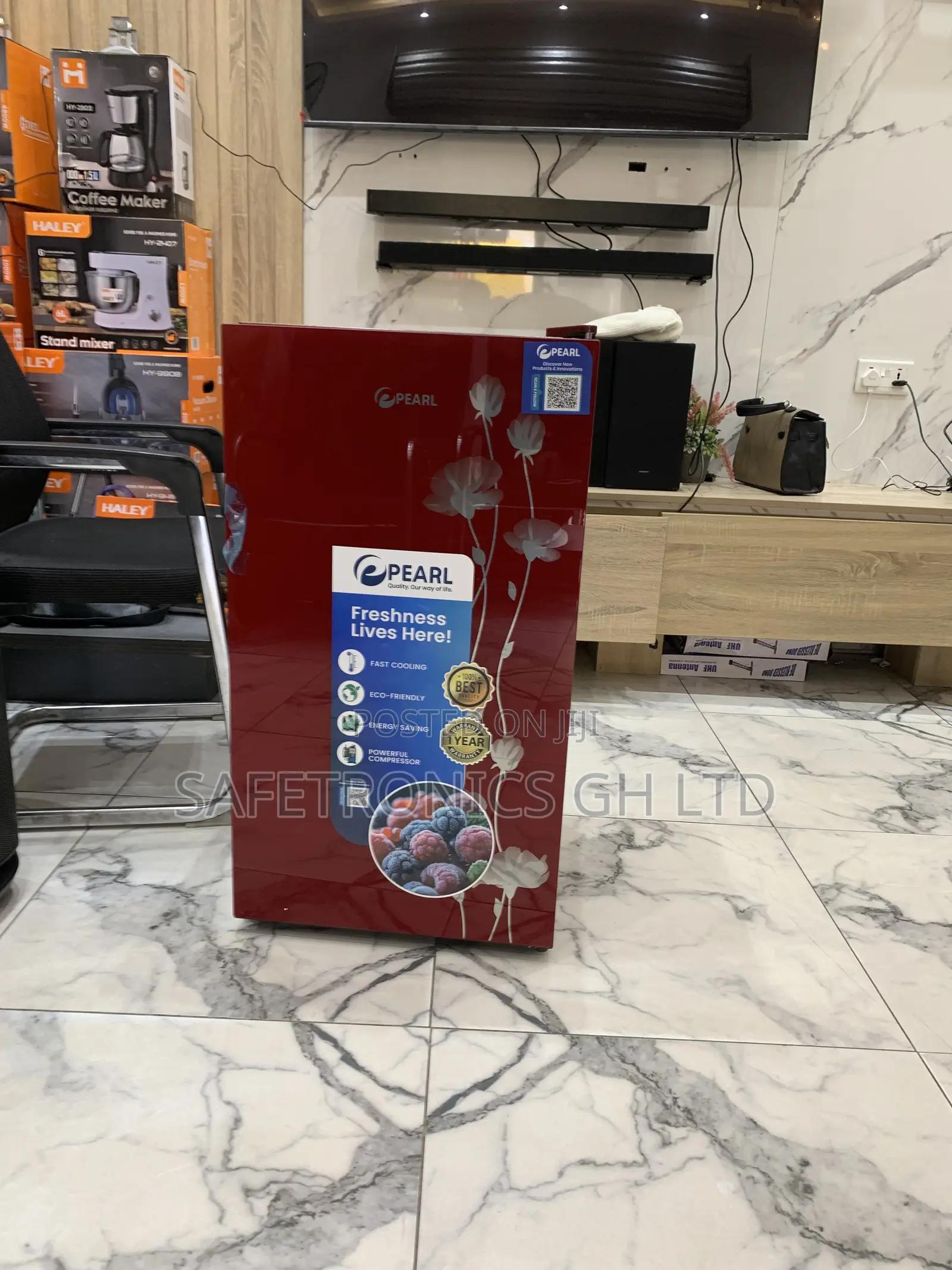 Kindly Check Pearl 80liters Table Top Fridge Red Pf-109