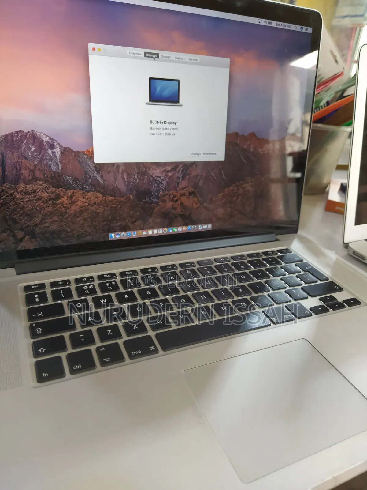 Laptop Apple MacBook Pro 2017 16GB Intel Core i7 SSD 250GB