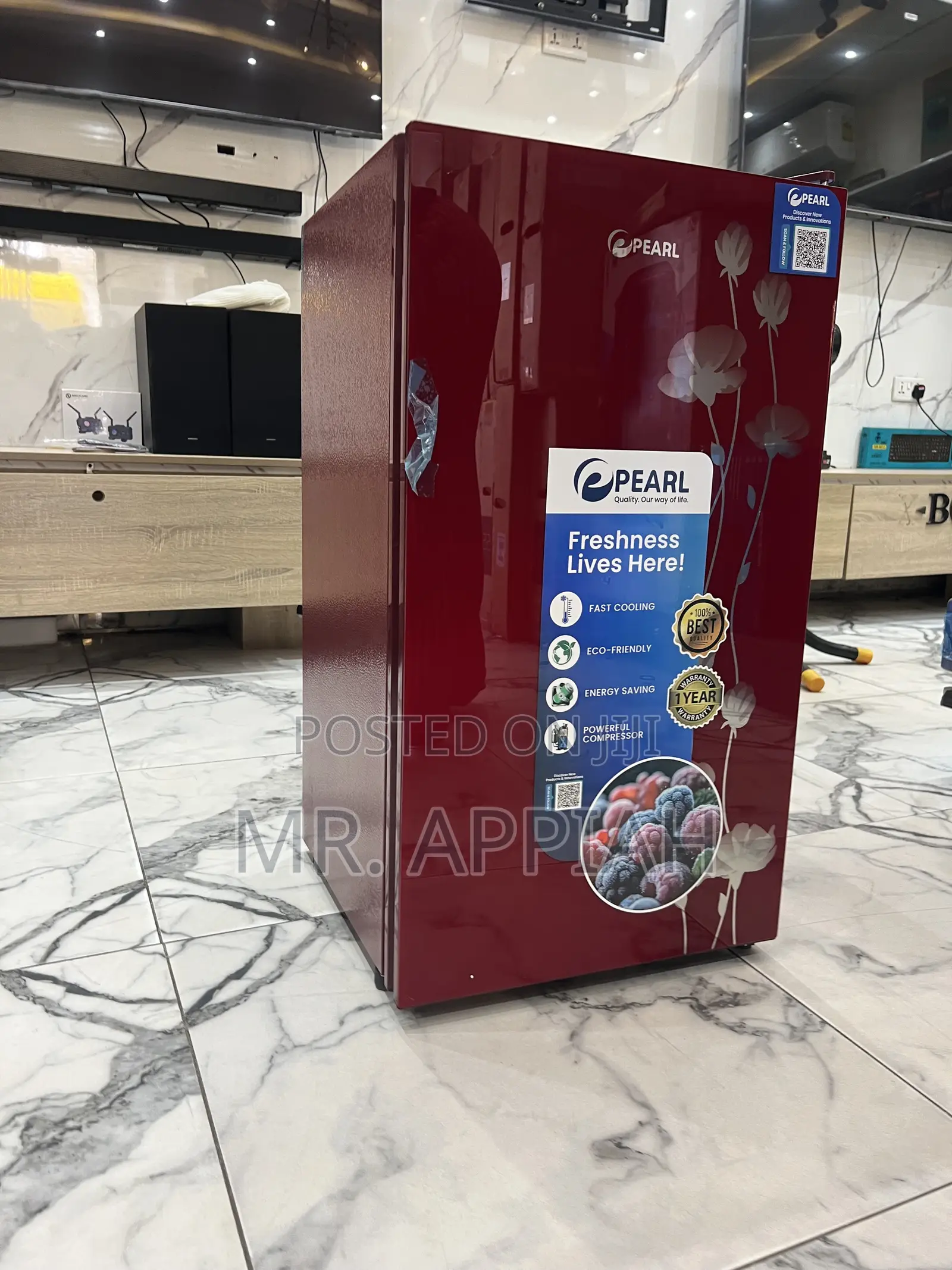 High Quality Pearl Single Door Table Top Refrigerator(Pf-109-2b) 