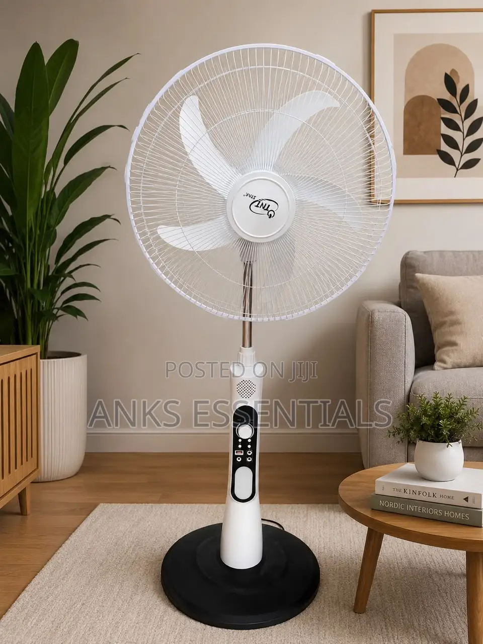 TNT Star Rechargeable Fan With Remote and Timer