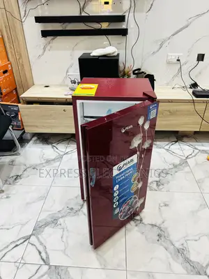 Ultra Modern Sleek Pf-109-2b Fridge Pearl Red