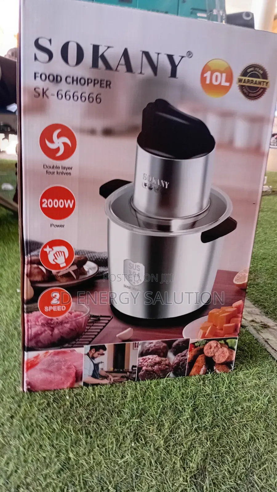 Original Sokany Electric Food Chopper – Quick Easy Meal Prep