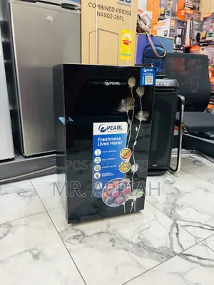 Premium Pearl Pf-109-2b 1 Door Table Top Refrigerator(Black)Mirror.
