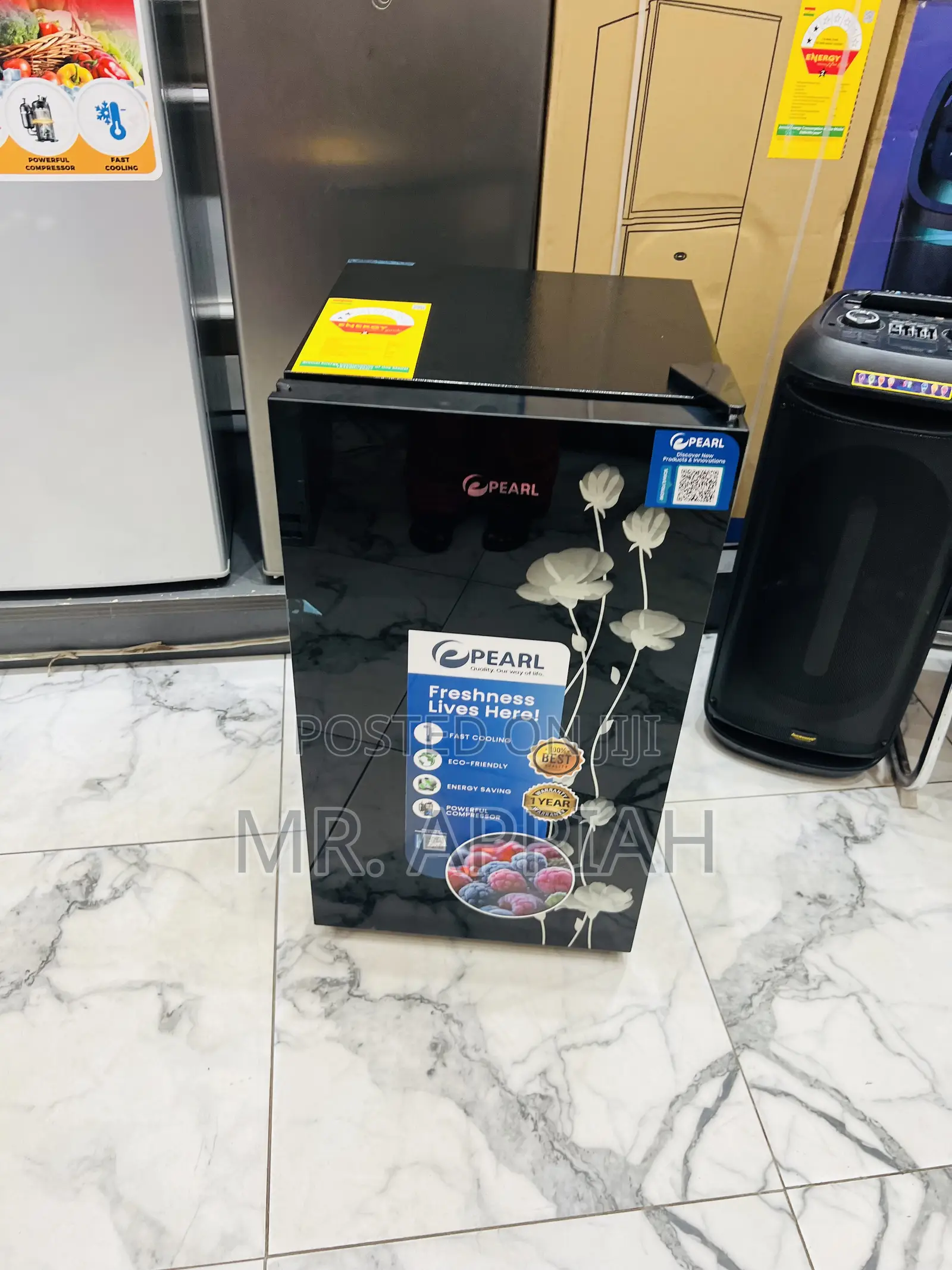 Extremely Quality Pearl Pf-109-2b Single Door Table Top Fridge(Black).