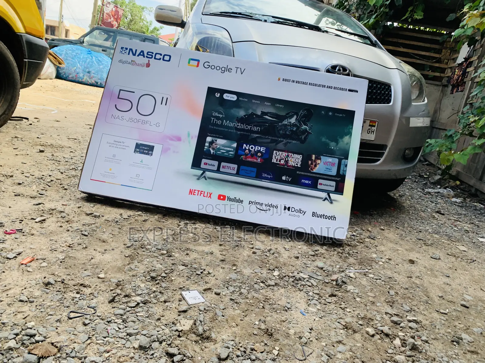 Quality Display Uhd Smart Glossy Tv 50”Nasco