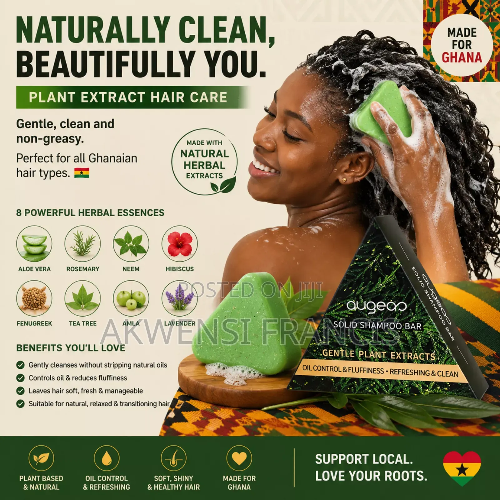 Augeas Hair Shampoo Bar Soap