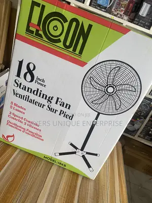 Elcon 18inch Oscillating Standing Fan(Stable Base)