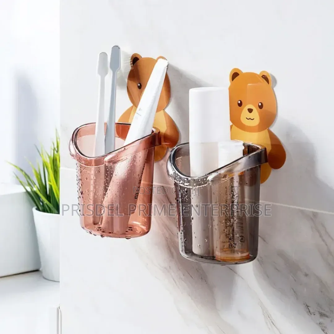 2 Set Toothbrush Toothpaste Holder