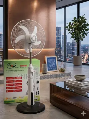 Tnt Star 18 Inch Rechargeable Standing Fan With Swing Mode