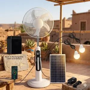 Tnt Star Solar Rechargeable Standing Fan 18”