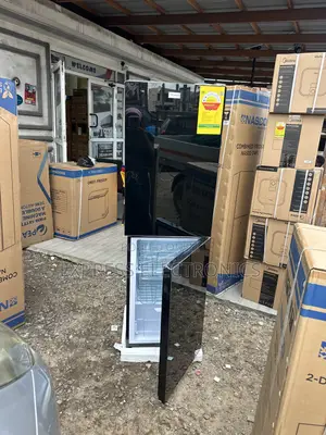 Very Cool Nasd2-24fl Black Mirror Double Door Fridge Nasco