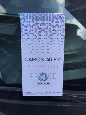 New Tecno Camon 40 Pro 5G 256 GB Black