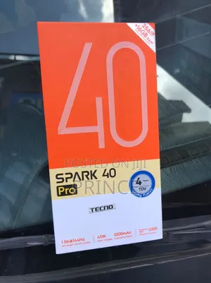 New Tecno Spark 40 Pro 256 GB Black