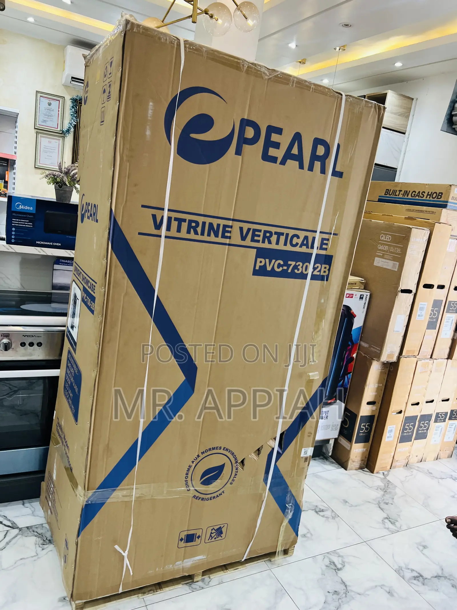 Classic Design Pearl 2 Door Beverage Cooler(610liters) Pvc—730-2b 