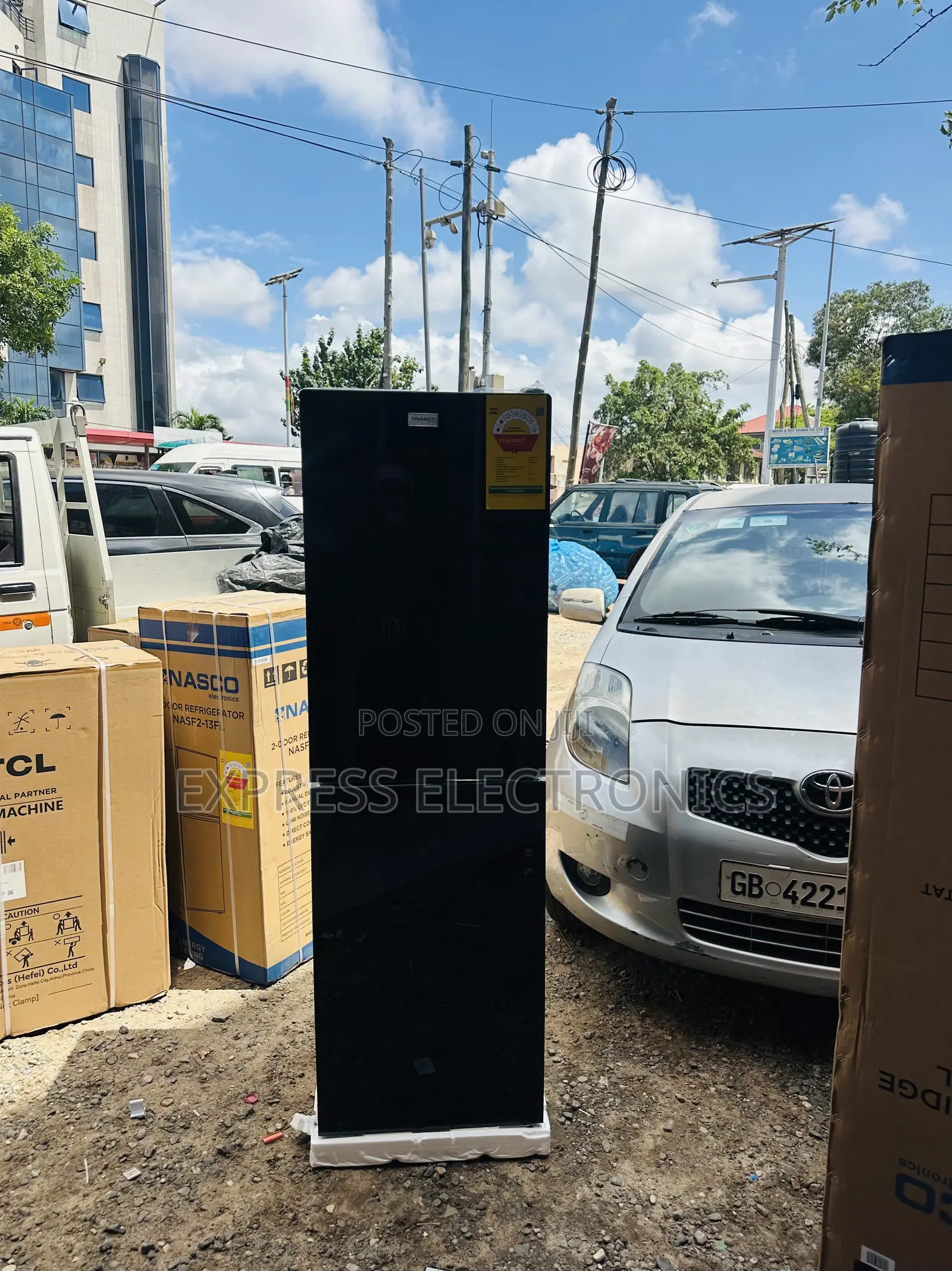 Newly Sealed in Box Nasco Fridge Black Nasd2-20fl Double Door
