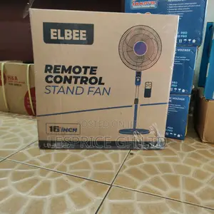 Nice And Portable 16'' Remote Controlled Stand Fan From Elbee