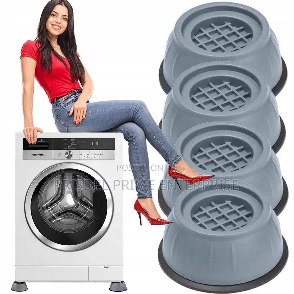 4 Pieces Fridge Stand Washing Machine Stands