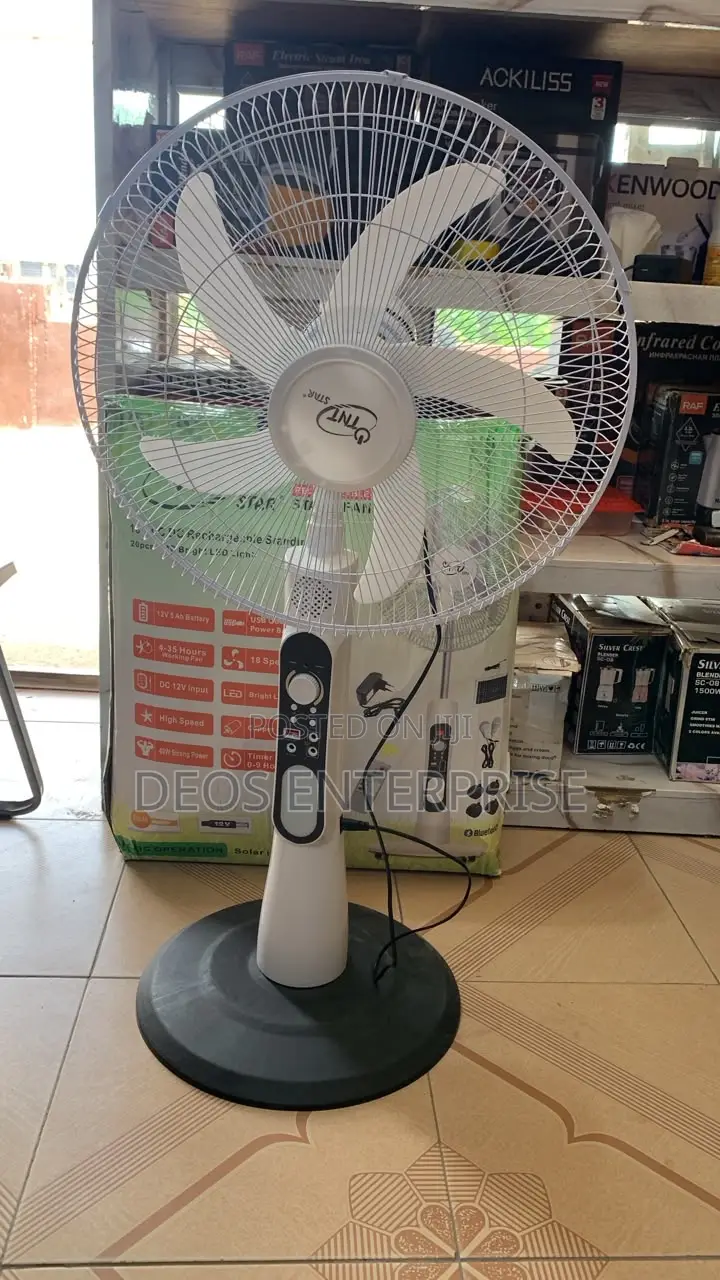 TNT Star Turbowind Solar Powered Stand Fan Elite