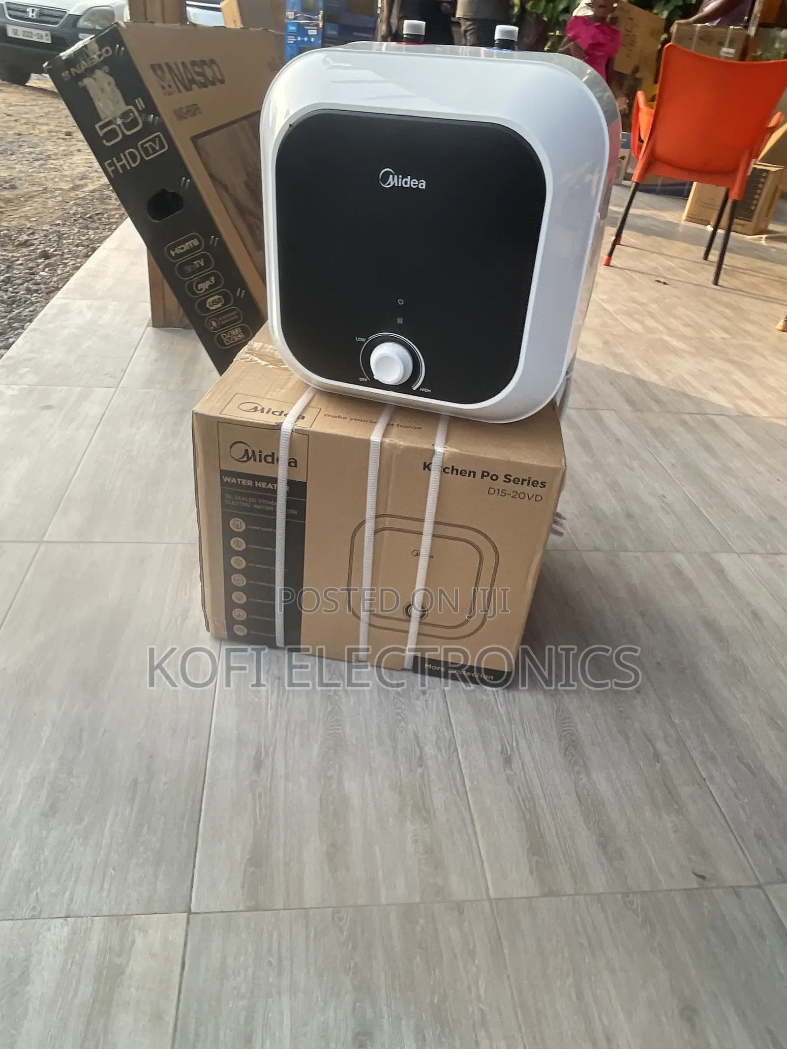 White Color Midea-15ltr-Water-Heater-D15-20vd