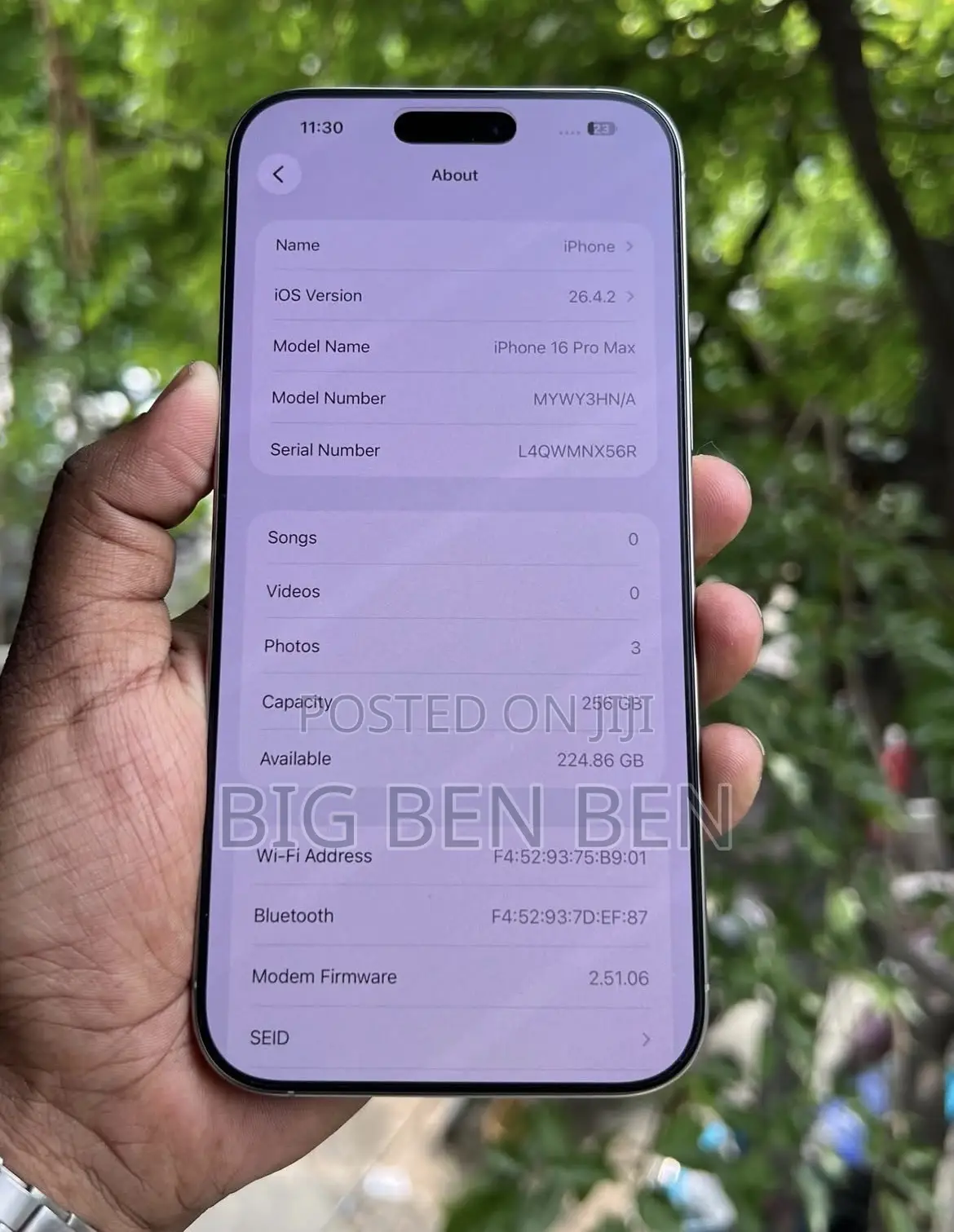 Apple iPhone 16 Pro Max 256 GB Silver