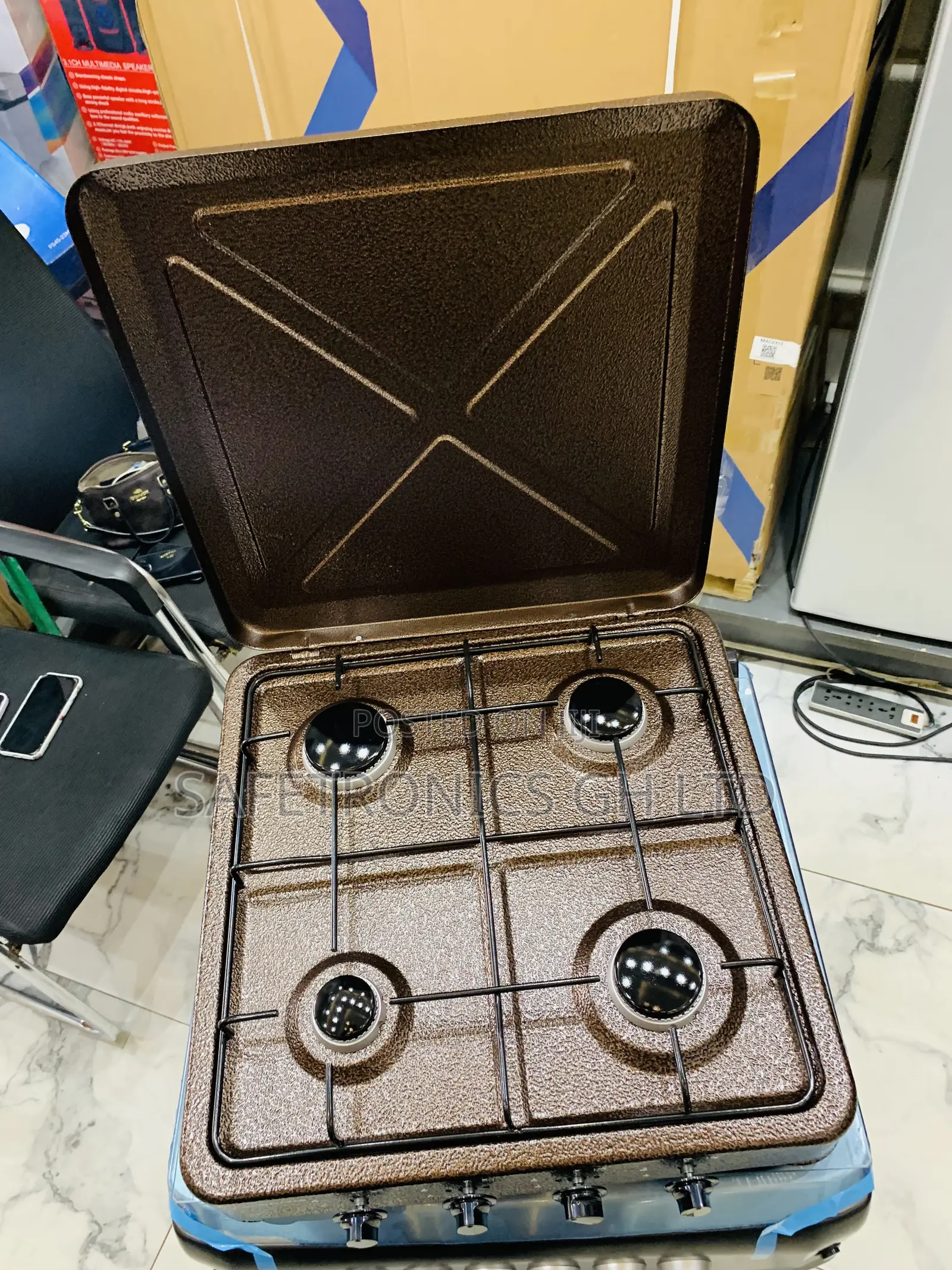 Unique Fast Volcano Tabletop 4-Burner Gas Cooker