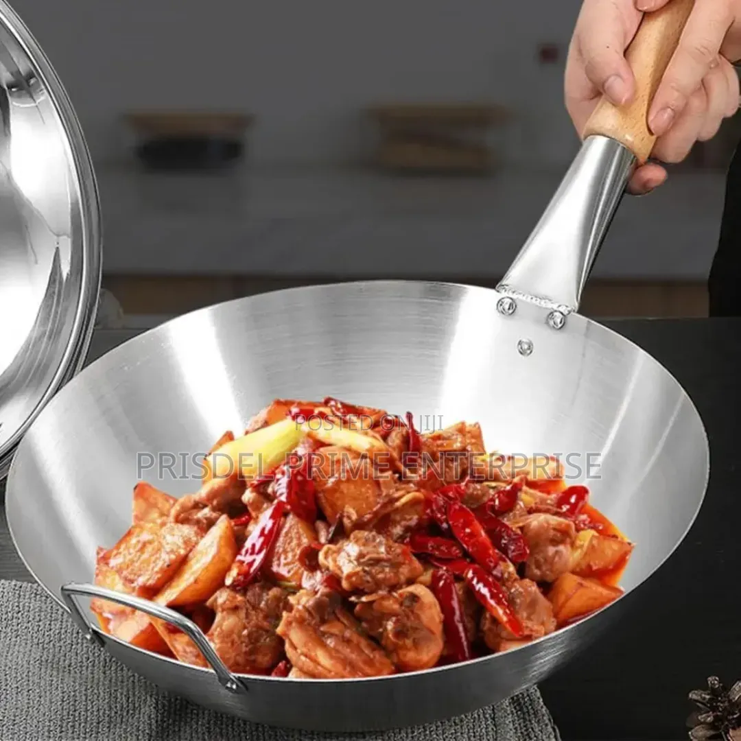 Stainless Steel Wok Pan