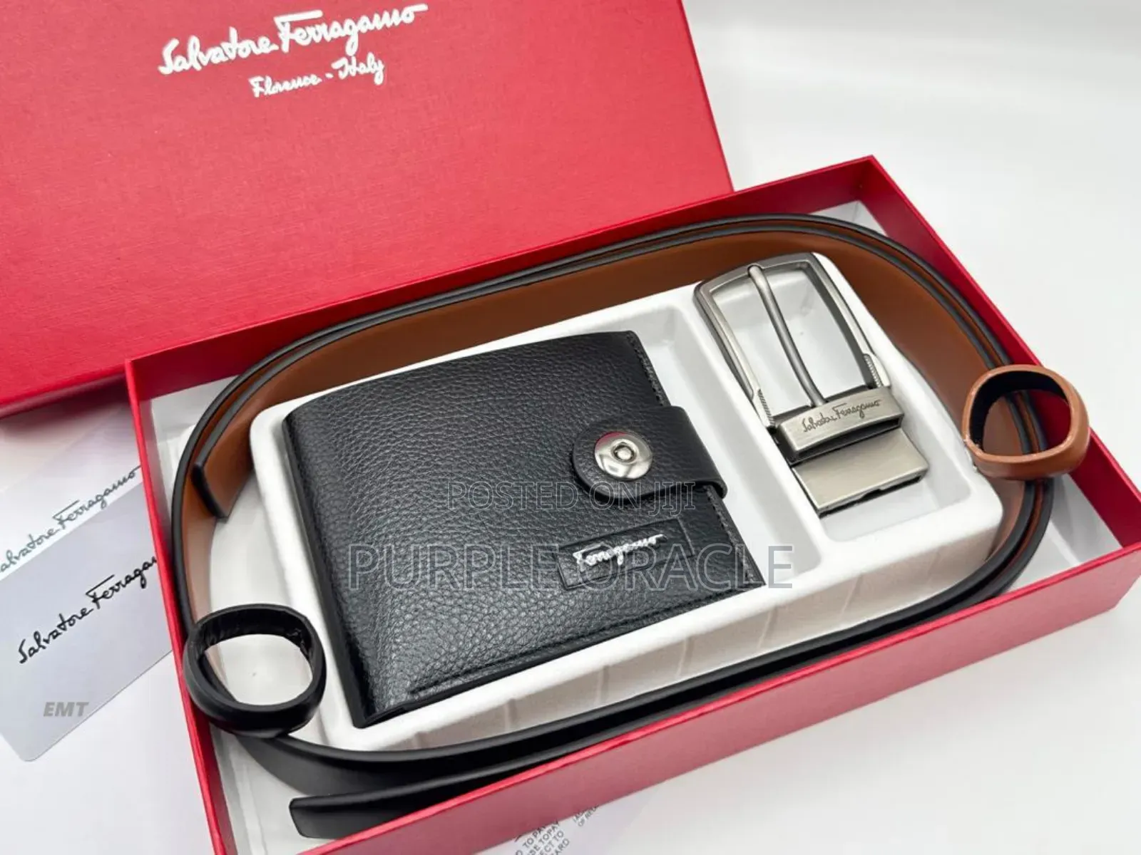 Salvatore Ferragamo Men’S Luxury Leather Gift Set