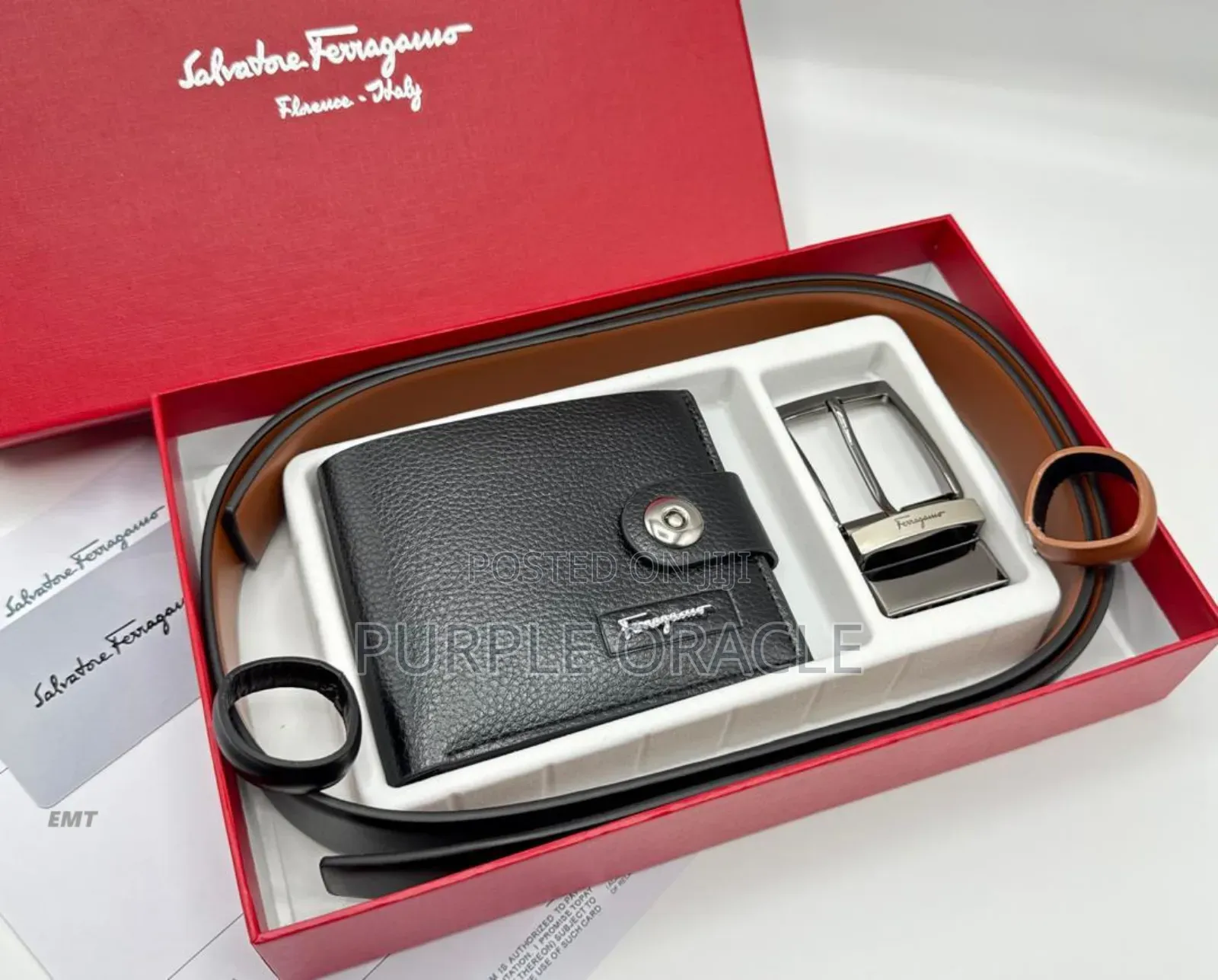 Salvatore Ferragamo Men’S Luxury Leather Gift Set