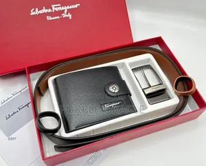Salvatore Ferragamo Men’S Luxury Leather Gift Set