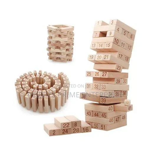 Wooden Building Blocks Jenga Game