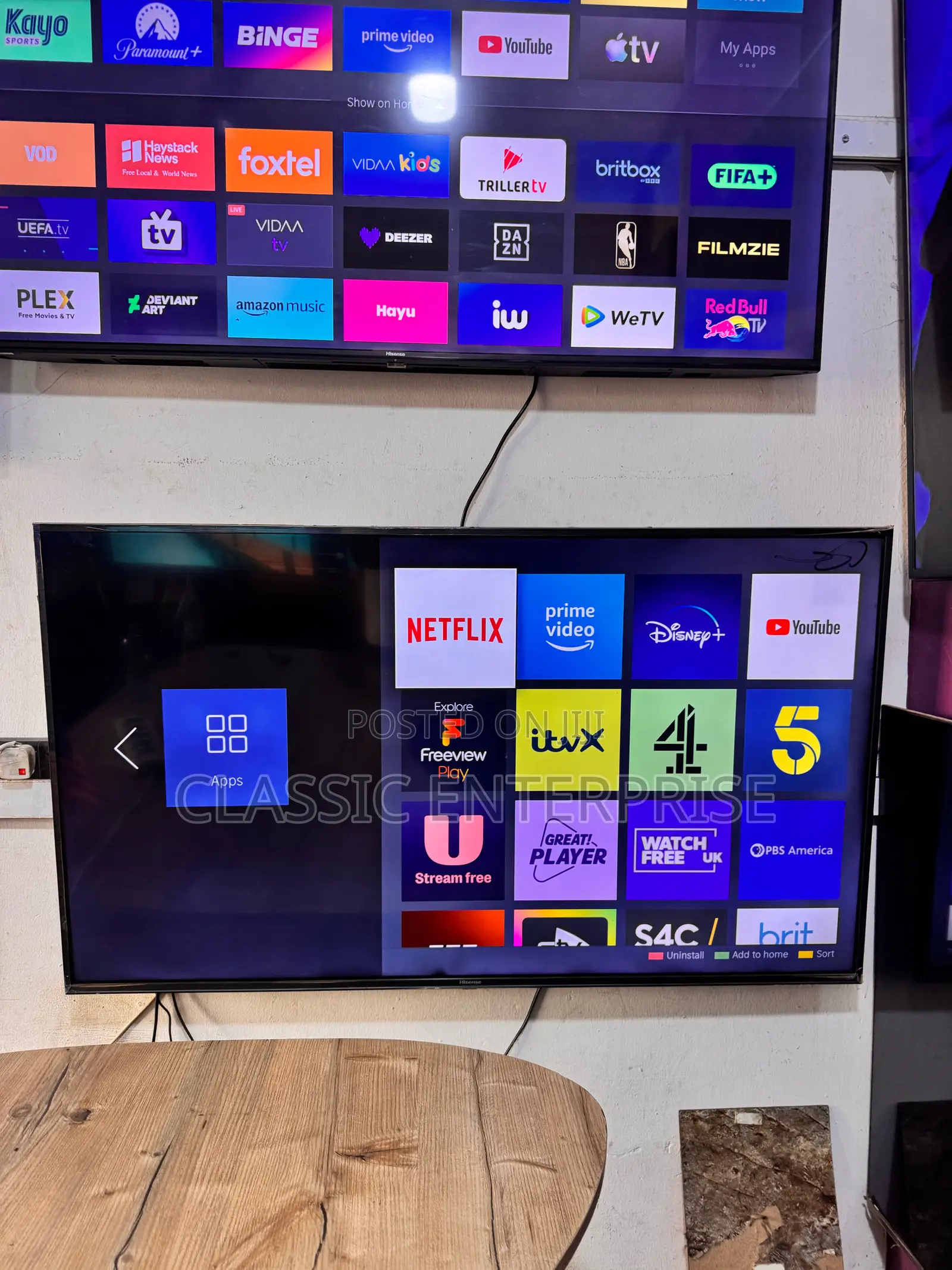 Hisense Europe 55 Inches 2020 Model Premium Graphics Tv
