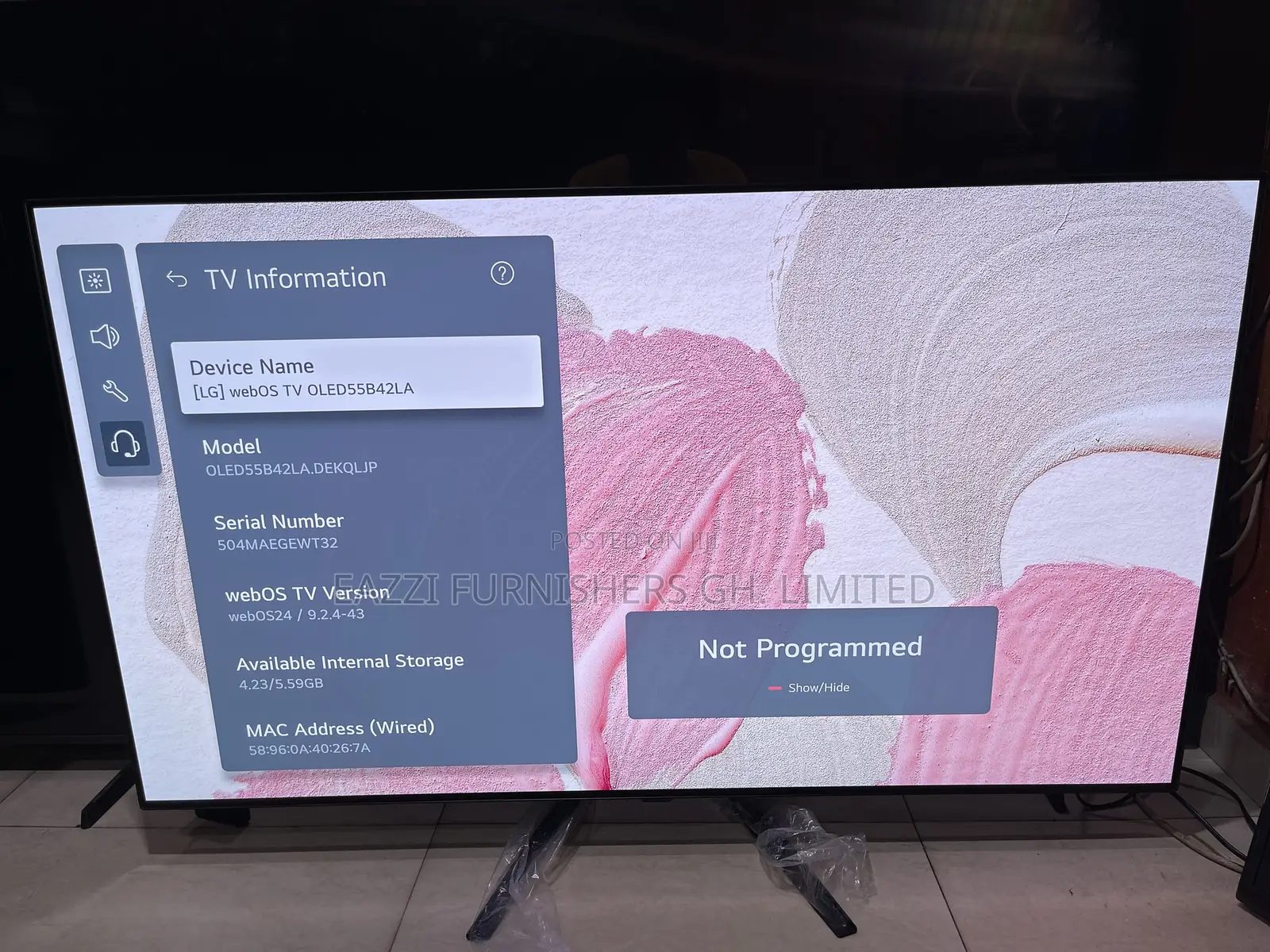 B4 Lg Evo Oled Tv 55” Inch Smart HDR Uhd 120 Hz Active Gaming Tv