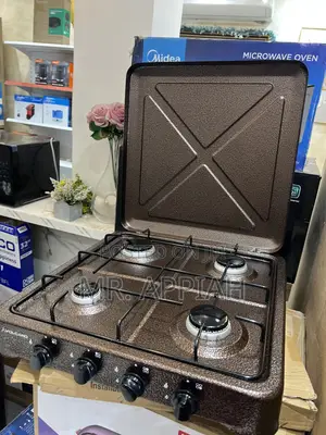 Unique Volcano Table Top Cooker(Brown)4 Gas