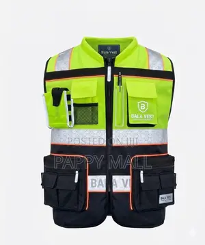 High-visibility Reflective Safety Vest With Multiple Pockets