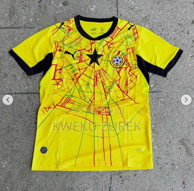 Ghana Jersey Yellow Spiderman