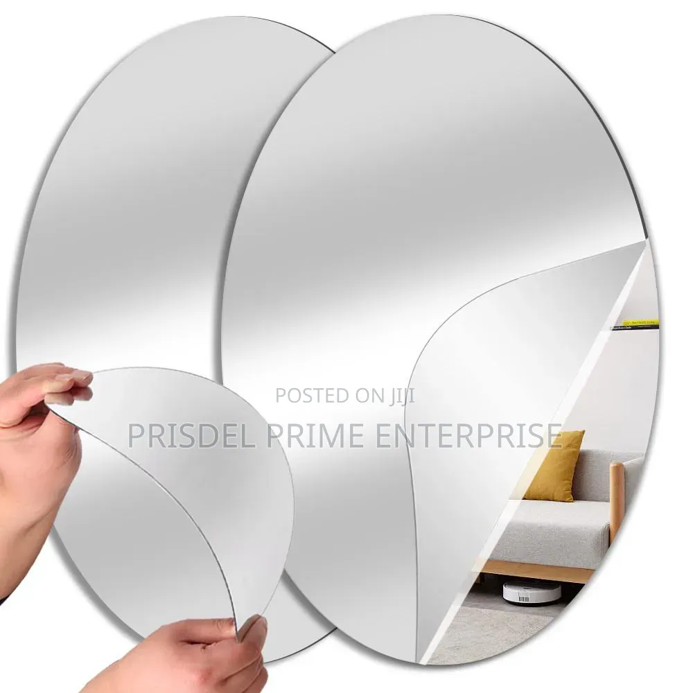2 Pieces Wall Sticker Mirror