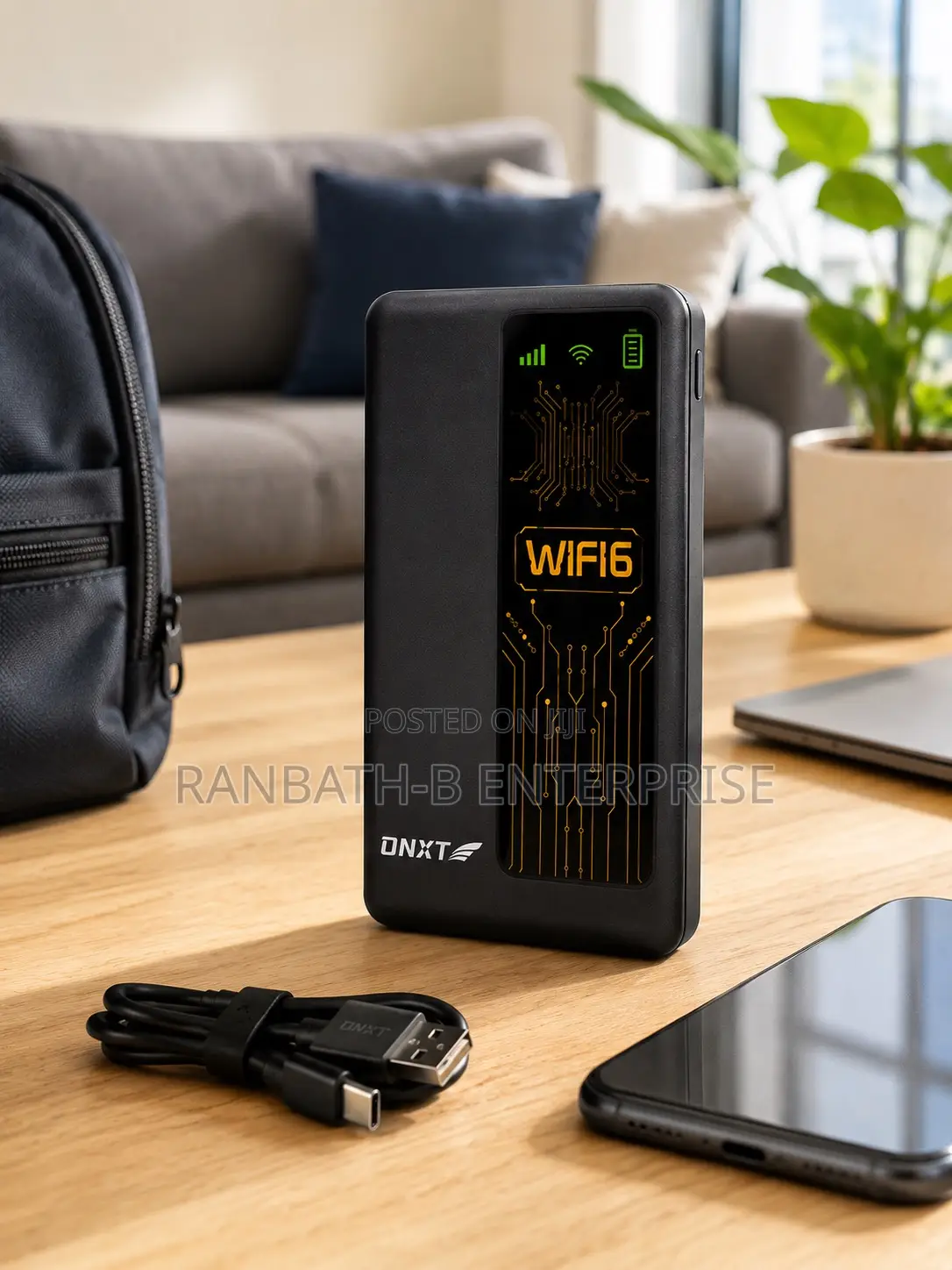 Onxt Wifi 6 Portable Power Bank 10000mah Usb Type-c