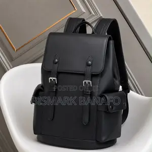 Quality Luxury Checkered Leather Unisex Laptop Backpack Work School