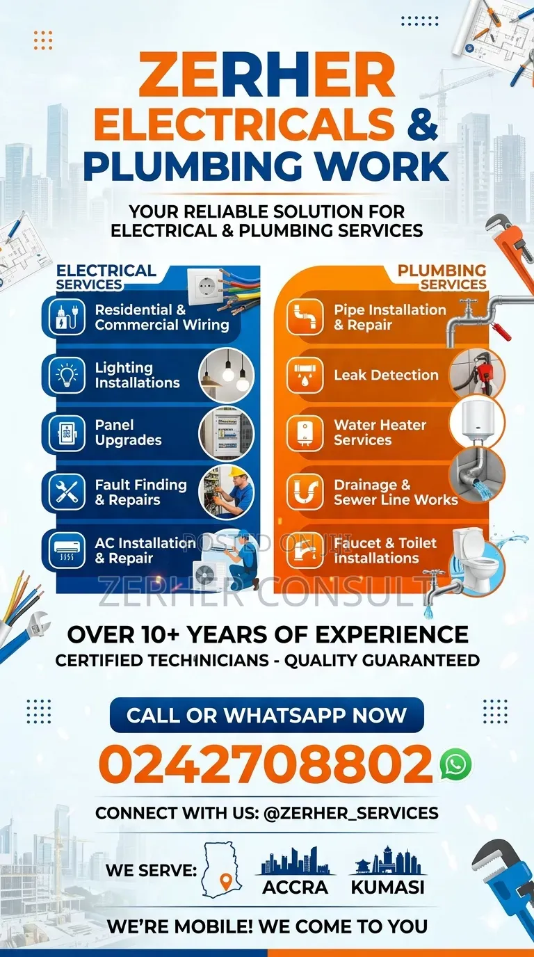 Electrical and Plumbing Works