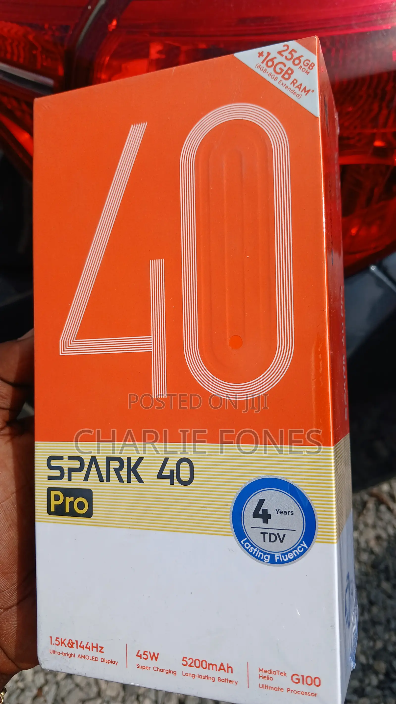 New Tecno Spark 40 Pro 256 GB Black
