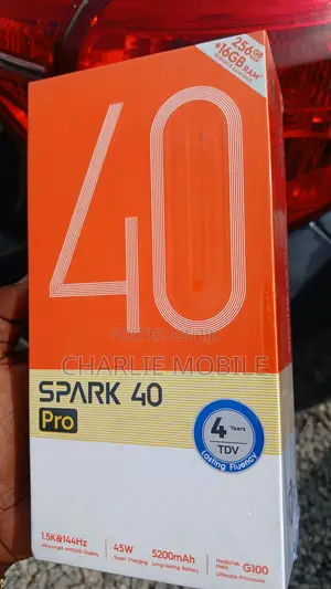 New Tecno Spark 40 Pro 256 GB Black