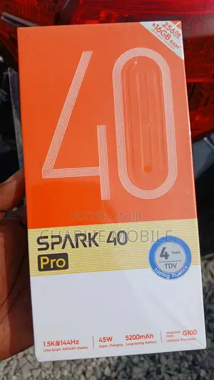 New Tecno Spark 40 Pro 256 GB Black
