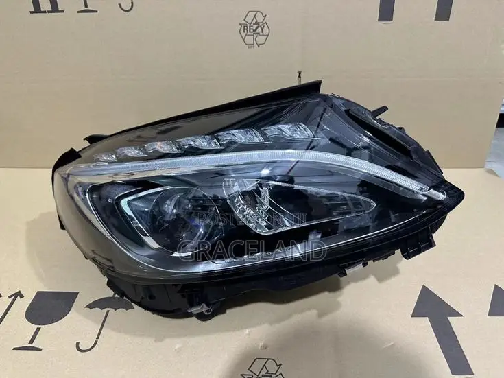 Original Mercedes Benz Gle W166 Headlight Complete Full Pair 2015-2020